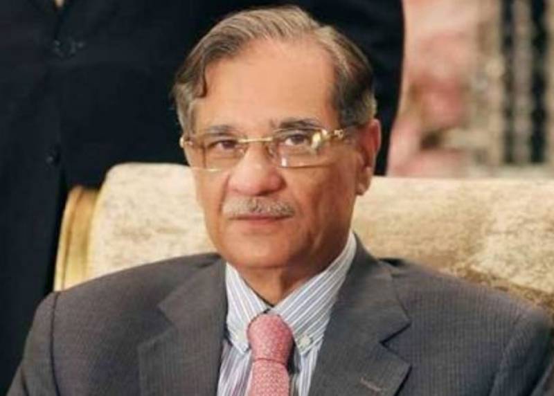   نوازشریف  کی حکومت کیخلاف فیصلے میں کوئی سیاسی کردار نہیں تھا ، ثاقب نثار 