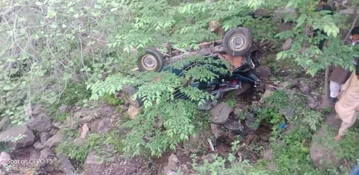 مظفر آباد، جیپ کے کھائی میں گرنے سے 5 افراد جاں بحق