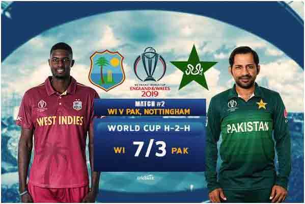 ورلڈ کپ 2019، پاکستان کا آج ویسٹ انڈیز سے ٹاکرا ہو گا