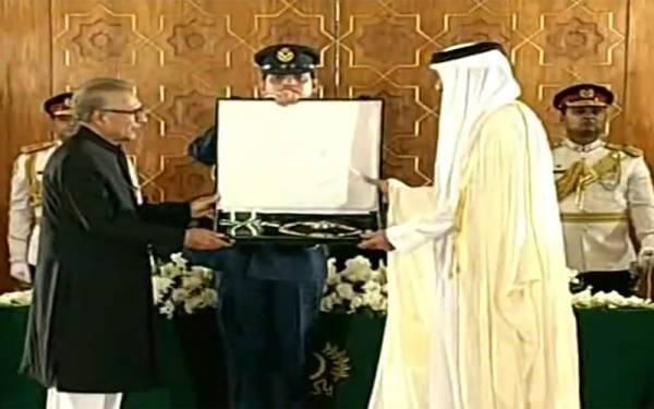 شیخ تمیم بن حمد الثانی کو ’نشان پاکستان ‘سے نواز دیا گیا،امیر قطر واپس روانہ