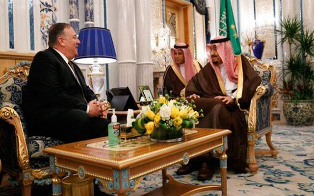 امریکی وزیر خارجہ مائیک پومپیو کی سعودی عرب میں شاہ سلمان سے اہم ملاقات