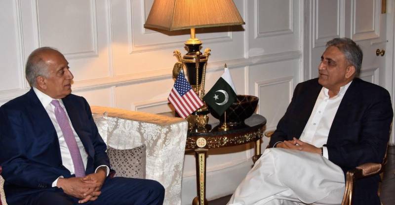  زلمے خلیل زاد کی آرمی چیف سے ملاقات ، افغان امن عمل پر تبادلہ خیال 