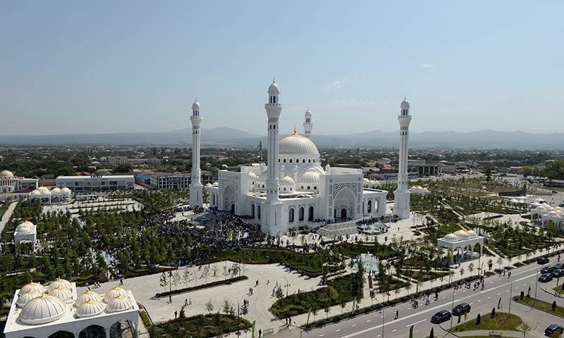 چیچنیا میں یورپ کی سب سے بڑی مسجد کا افتتاح