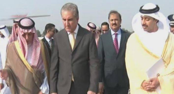 سعودی عرب اور یو اے ای  کے وزرائے خارجہ اسلام آباد پہنچ گئے