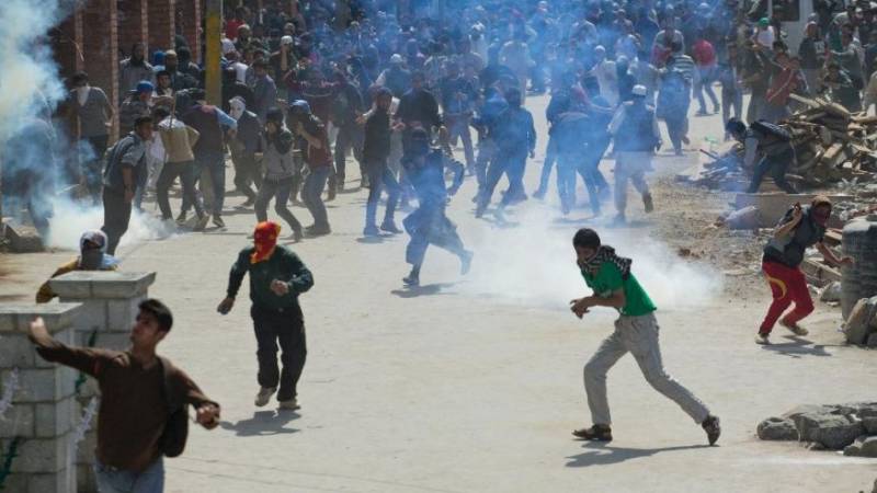 مقبوضہ کشمیر میں پرتشدد مظاہرے ، ایک نوجوان شہید 