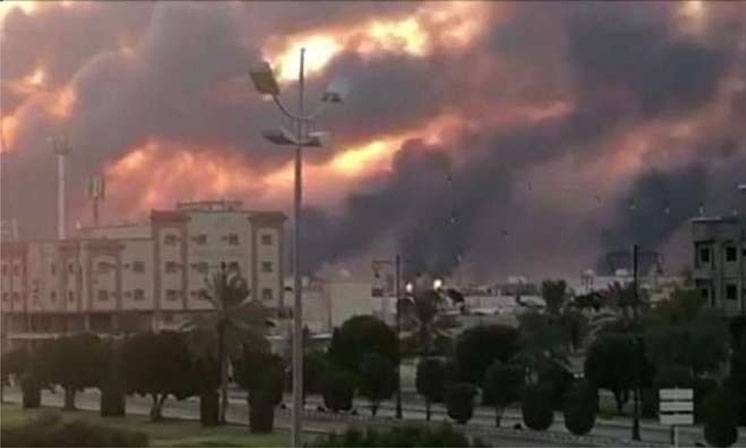 سعودی عرب کی بڑی آئل فیلڈز پر حملے کے دودن بعد پہلا ردعمل