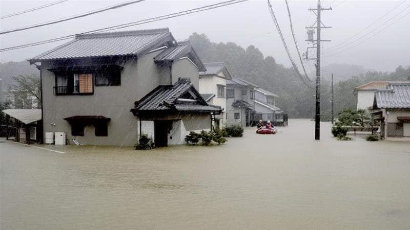 جاپان میں سمندری طوفان سے تباہی،11افراد ہلاک ،17لاپتہ