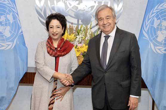ملیحہ لودھی کی سیکریٹری جنرل اقوام متحدہ سے الوداعی ملاقات