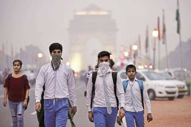 فضائی آلودگی کی بلند شرح، نئی دہلی کے تمام سکول بند کر دیئے گئے
