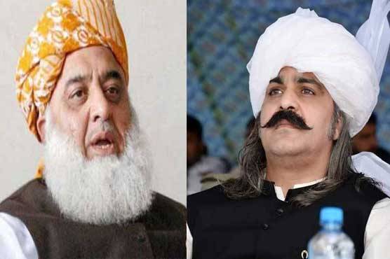 علی امین کا مولانا کو ایک بار پھر انتخابی میدان میں اترنے کا چیلنج
