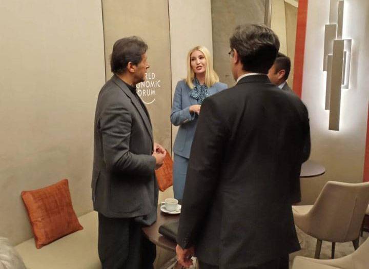 امریکی صدر کی بیٹی کی وزیراعظم عمران خان سے ملاقات