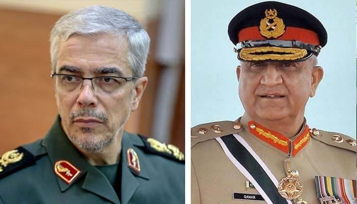 آرمی چیف کا ایرانی فوج کے سربراہ سے ٹیلی فونک رابطہ