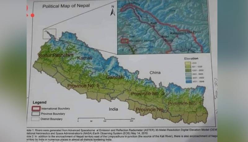 بھارت سے سرحدی کشیدگی، نیپال نے نیا نقشہ جاری کردیا