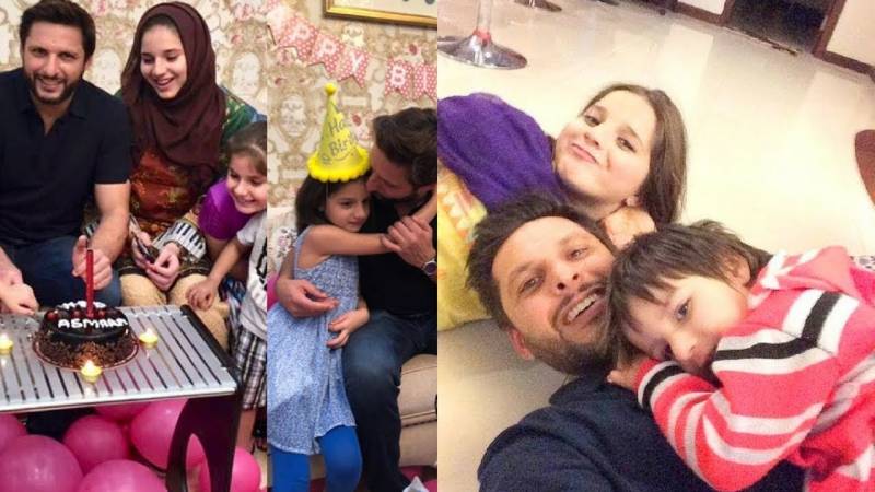شاہد آفریدی کی بیٹی اسمارہ 8 برس کی ہوگئیں، مداحوں کی مبارکباد 