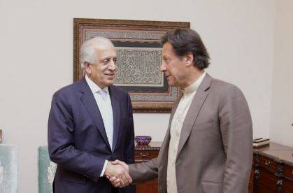  زلمے خلیل زاد کی افغان امن عمل میں وزیراعظم عمران خان اور جنرل باجوہ کے کردار کی تعریف