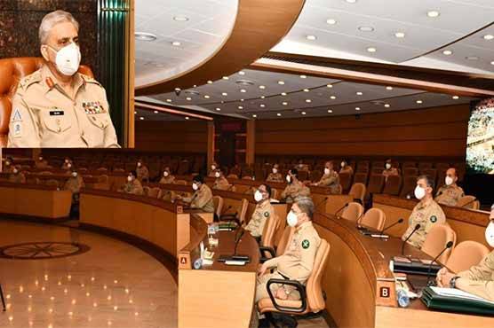 بھارت کی دہشتگرد تنظیموں کی حمایت کو بے نقاب کرتے رہیں گے، کور کمانڈرز