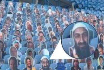 انگلش کلب سٹیڈیم میں اسامہ بن لادن کی تصویر پر نیا تنازع