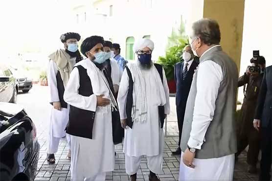 ملا برادر کی سربراہی میں افغان طالبان کے وفد کی شاہ محمود سے ملاقات