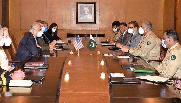 آرمی چیف سے امریکی نمائندہ خصوصی کی سربراہی میں وفد کی ملاقات