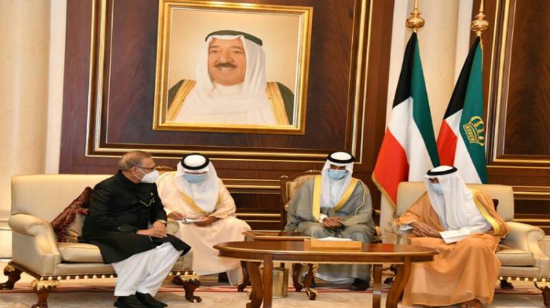 صدر عارف علوی کی امیر شیخ نواف الاحمد الجابر سے ملاقات