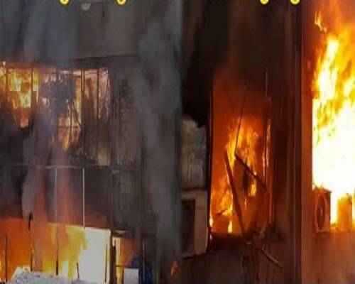 حفیظ سینٹر میں لگی آگ پر قابو پانا مشکل، بجھنے کے بجائے اور پھیلنے لگی