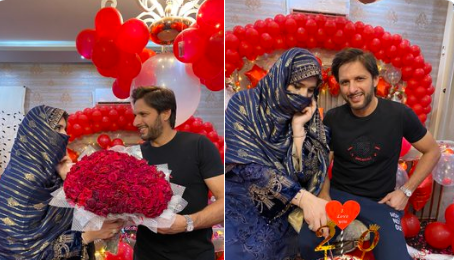 شاہد آفریدی کی شادی کی 20ویں سالگرہ،تصاویر وائرل
