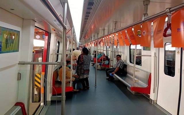 Orange Line Metro Train commercial operation