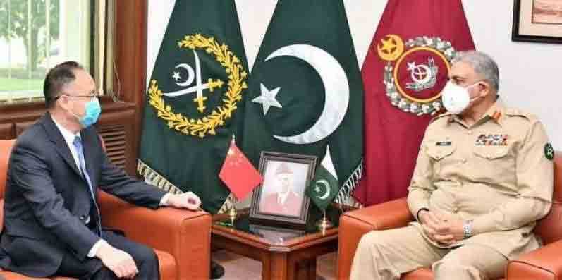  آرمی چیف سے چینی سفیر کی ملاقات، پاک-چین اقتصادی راہداری سے متعلق امور پر گفتگو
