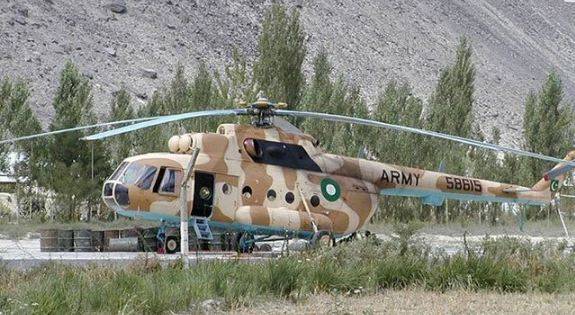 منی برگ ، پاک فوج کا ہیلی کاپٹر گر کرتباہ 4 جوان شہید 
