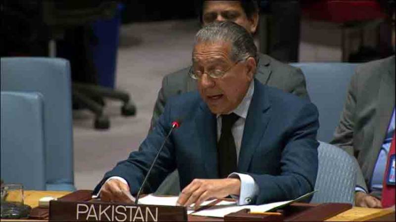  مسئلہ کشمیر کا حل اقوام متحدہ کی قراردادوں میں مضمر ہے، منیر اکرم