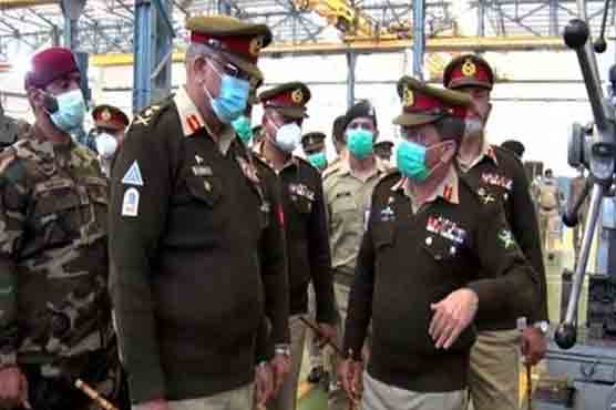  آرمی چیف کا راولپنڈی میں لاجسٹک تنصیبات کا دورہ