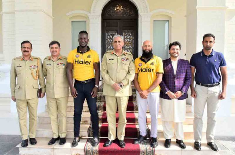  آرمی چیف سے غیر ملکی کھلاڑیوں کی ملاقات، پاکستان کو پرامن ملک قرار دیدیا