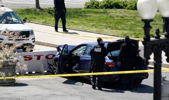 امریکا میں کیپٹل ہل کے باہر مشتبہ شخص نے پولیس اہلکاروں پر گاڑی چڑھادی 