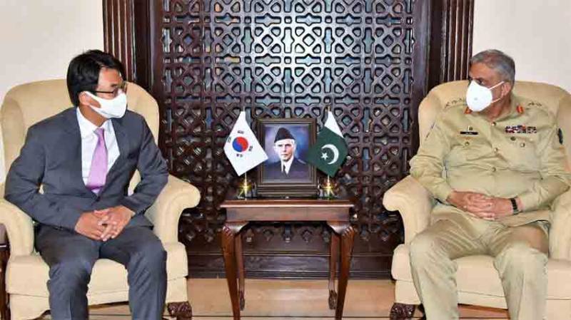 جنوبی کوریا کے ساتھ پاکستان ہر شعبے میں تعاون کا فروغ چاہتا ہے، آرمی چیف
