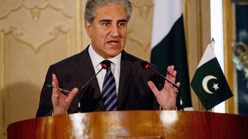 پاکستان مذاکرات کیلئے تیار ہے، بھارت سازگار ماحول بنائے: وزیر خارجہ شاہ محمود قریشی  