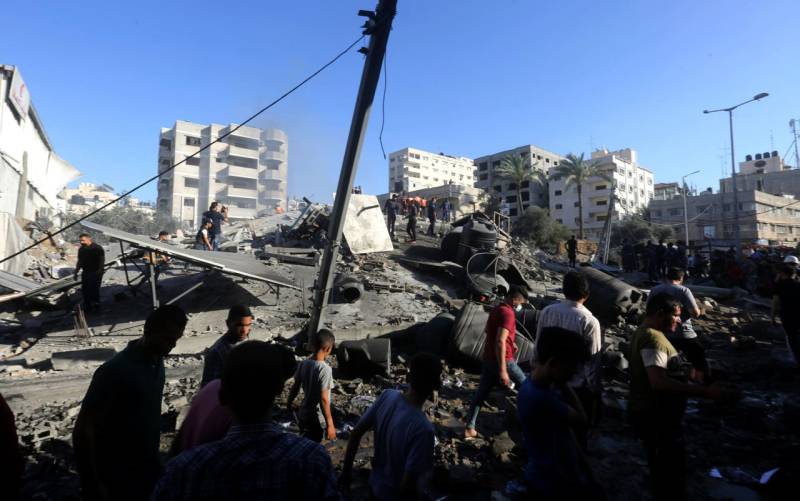 سفاک اسرائیلی فوج کے غزہ پر حملے جاری، 27 بچوں سمیت 122 فلسطینی شہید