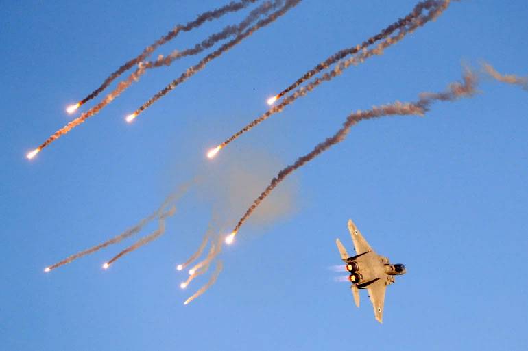 اسرائیلی فضائیہ کی شام پر بمباری، 10ا فراد جاں بحق