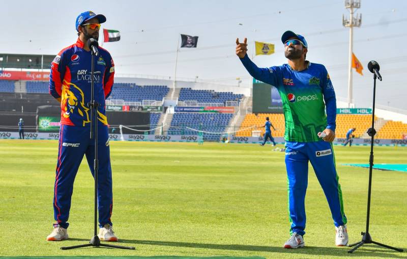 کراچی کنگز کا ملتان سلطانز کے خلاف ٹاس جیت کر فیلڈنگ کا فیصلہ