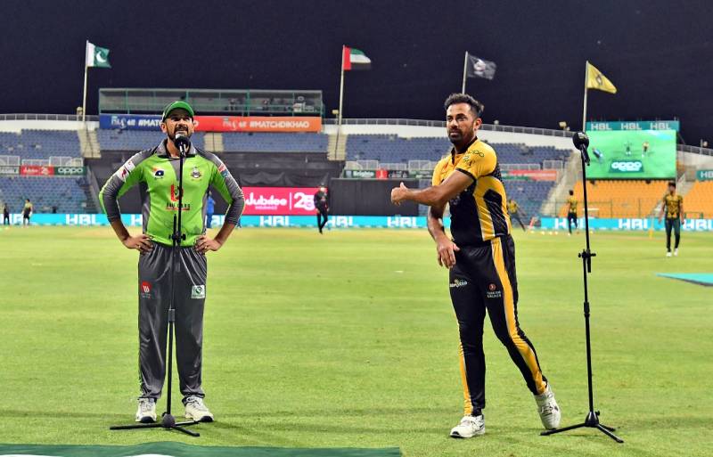 پشاور زلمی کا لاہور قلندرز کے خلاف ٹاس جیت کر فیلڈنگ کا فیصلہ