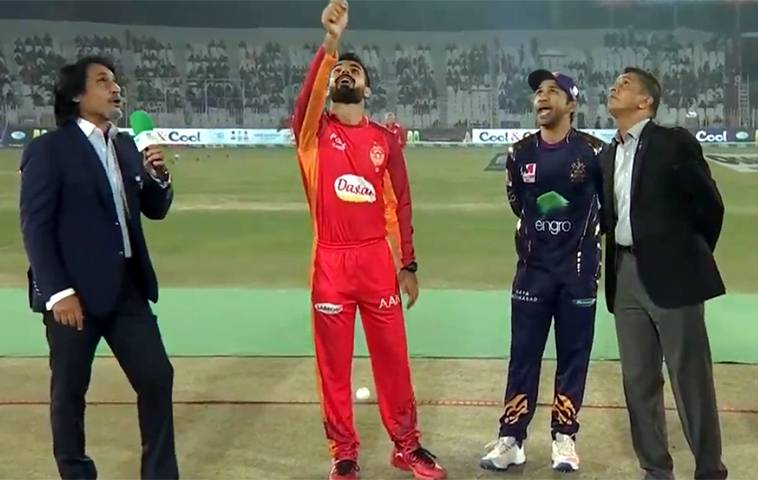 اسلام آباد یونائیٹڈ کا کوئٹہ گلیڈی ایٹرز کیخلاف ٹاس جیت کر فیلڈنگ کا فیصلہ