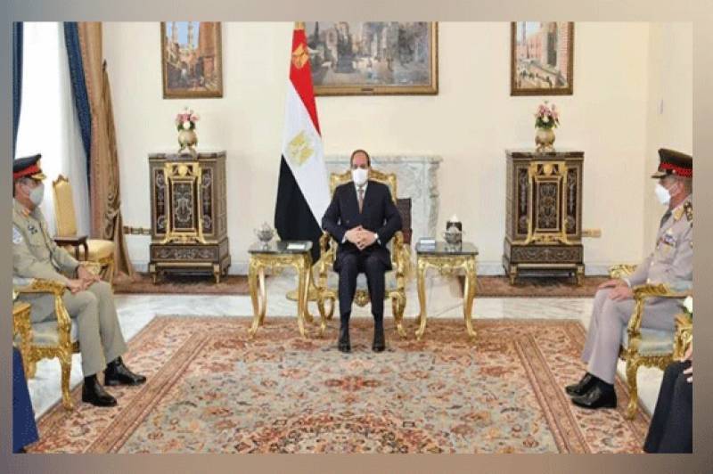 جنرل ندیم رضا کی مصری صدر سے ملاقات، اہم امور اور سیکیورٹی تعاون بڑھانے پر گفتگو