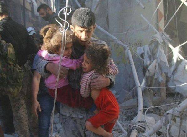 شام میں اتحادی افواج کی فضائی بمباری میں 6 بچوں سمیت 8 افراد جاں بحق