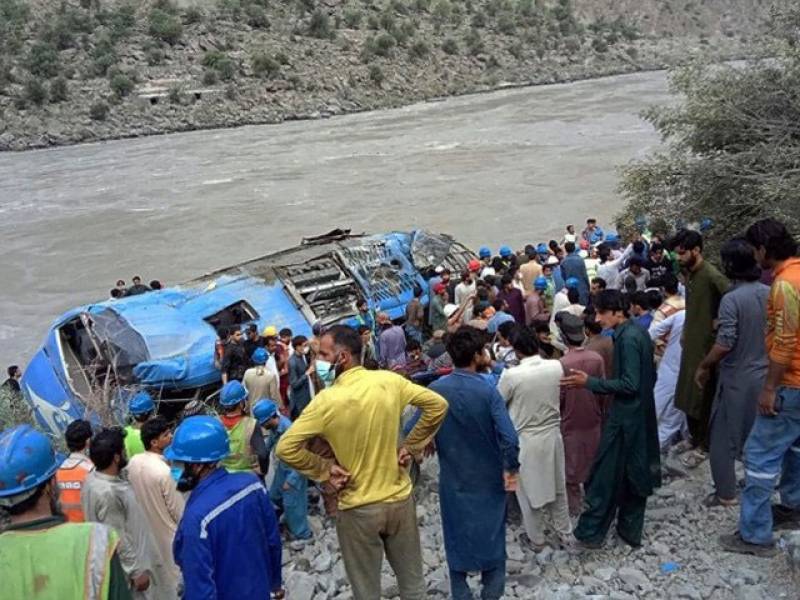 چینی وزارت خارجہ کے حکام کا داسو بس واقعے کے مقام کا دورہ