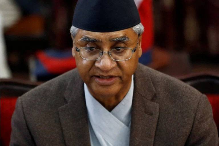 Nepal PM Sher Bahadur Deuba