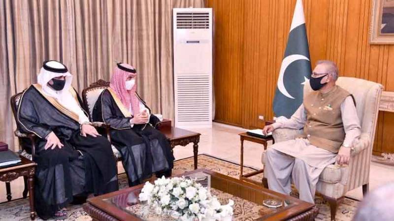 صدر مملکت سے سعودی وزیر خارجہ کی ملاقات، دو طرفہ امور پر تبادلہ خیال