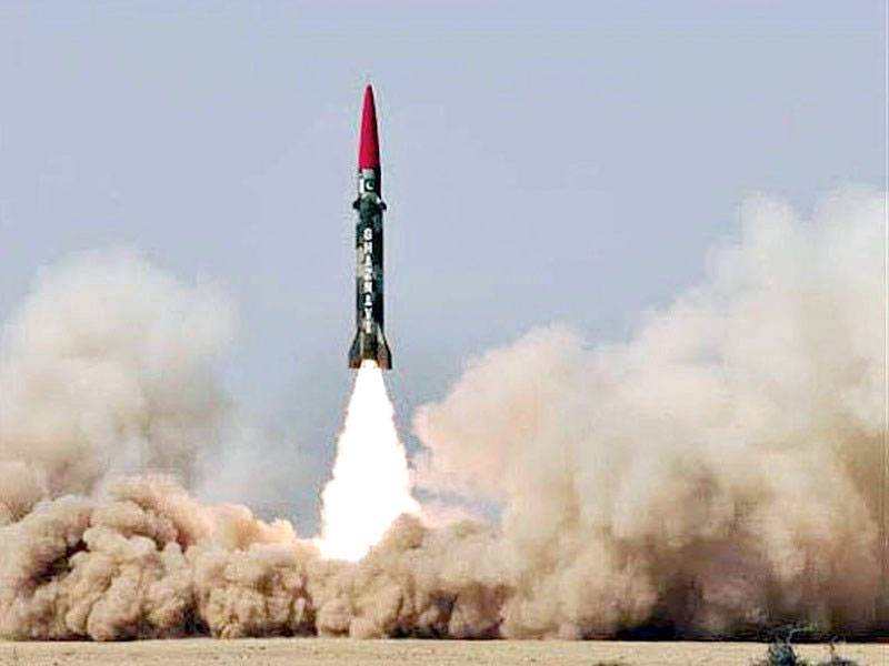 Successful test of Pakistan's Ghaznavi ballistic missile