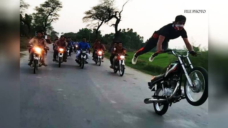 Three youths lost their lives while doing one-wheeling on Independence Day celebrations in Lahore