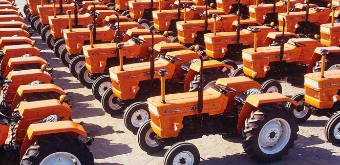Growth in agricultural tractor production in the country at a rate of 38%