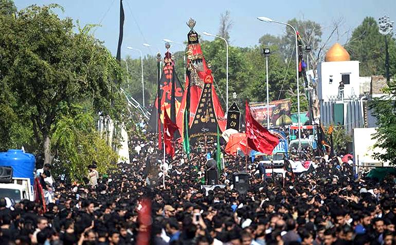 لاہور میں نویں محرم الحرام کے جلوس، سیکیورٹی کے سخت انتظامات