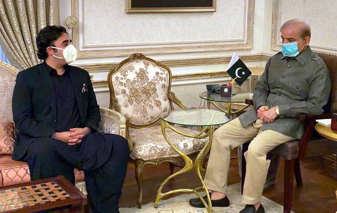 شہباز شریف اور بلاول بھٹو زرداری کے درمیان ٹیلی فونک رابطہ